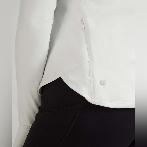 Lululemon Rulu Running Long Sleeve Mock Neck Shirt size 8 Vapor VPOR - Picture 7 of 8
